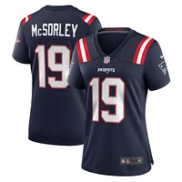 Men's Nike Trace McSorley Navy New England Patriots Game Player Jersey
