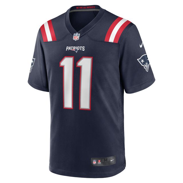 Maillot de joueur match Nike Tyquan Thornton pour hommes, bleu marine, New England Patriots