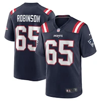 Men's Nike Tyrese Robinson  Navy New England Patriots Game Jersey