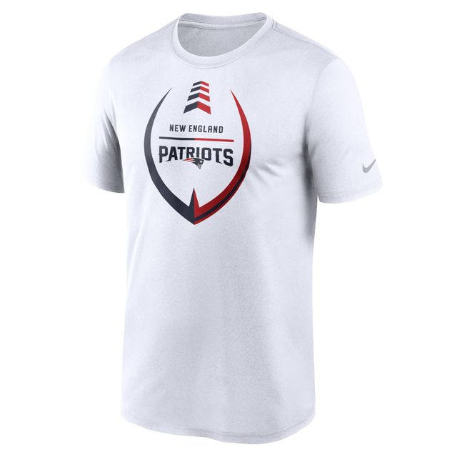 T-shirt Nike New England Patriots Icon Legend Performance pour homme - Blanc