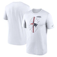 T-shirt Nike New England Patriots Legend Icon Performance pour homme, blanc