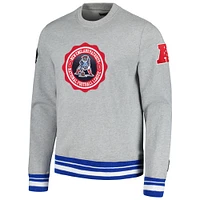 Sweat-shirt Pro Standard pour hommes, gris chiné, emblème de la crête des New England Patriots