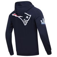 Men's Pro Standard Navy New England Patriots Hometown Full-Zip Hoodie