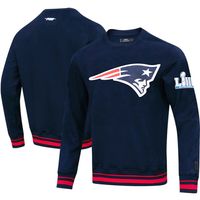 Men's Pro Standard Navy New England Patriots Mash Up Pullover Sweatshirt