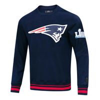 Men's Pro Standard Navy New England Patriots Mash Up Pullover Sweatshirt