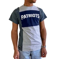 T-shirt fendu durable pour hommes Refried Apparel gris chiné New England Patriots