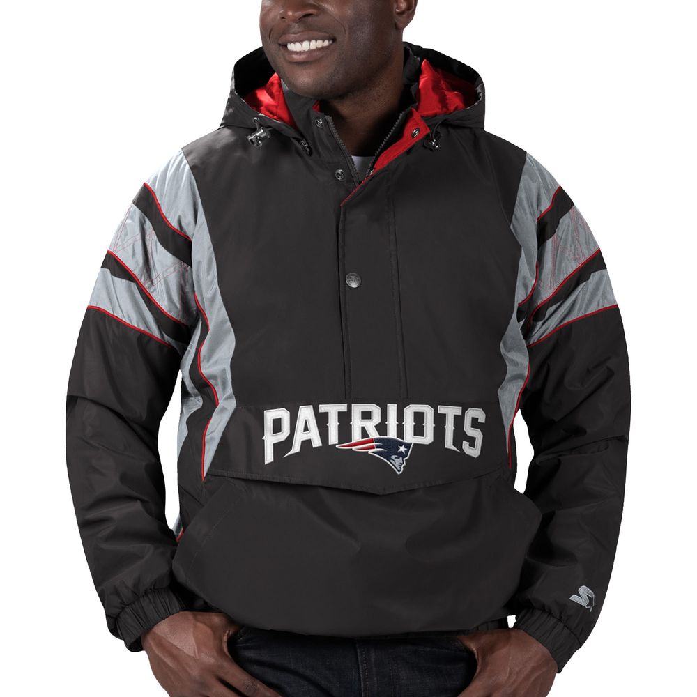 Starter NFL Men's New England Patriots Fleece Pullover Hoodie Large