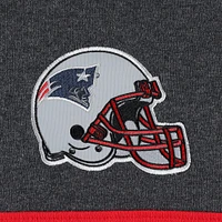 Men's Starter Heather Charcoal/Navy New England Patriots Extreme Pullover Hoodie