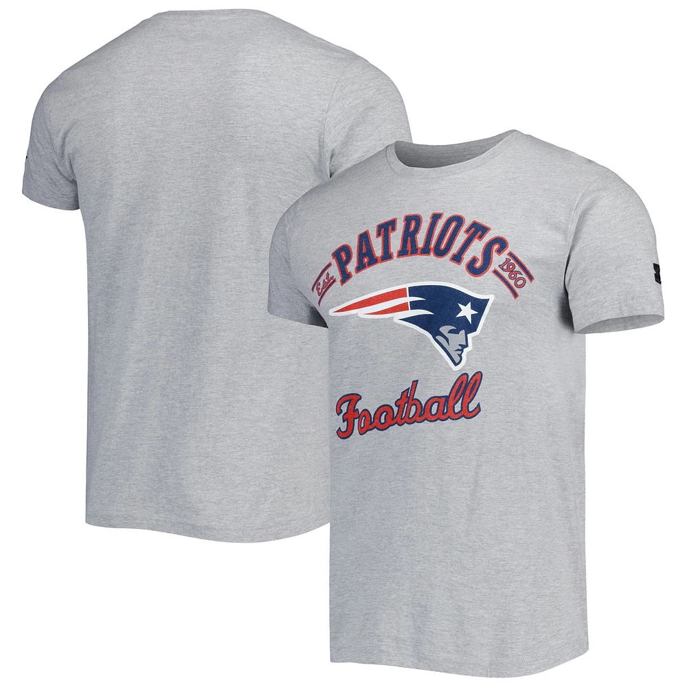 Men's Starter Heathered Gray New England Patriots Prime Time T-Shirt