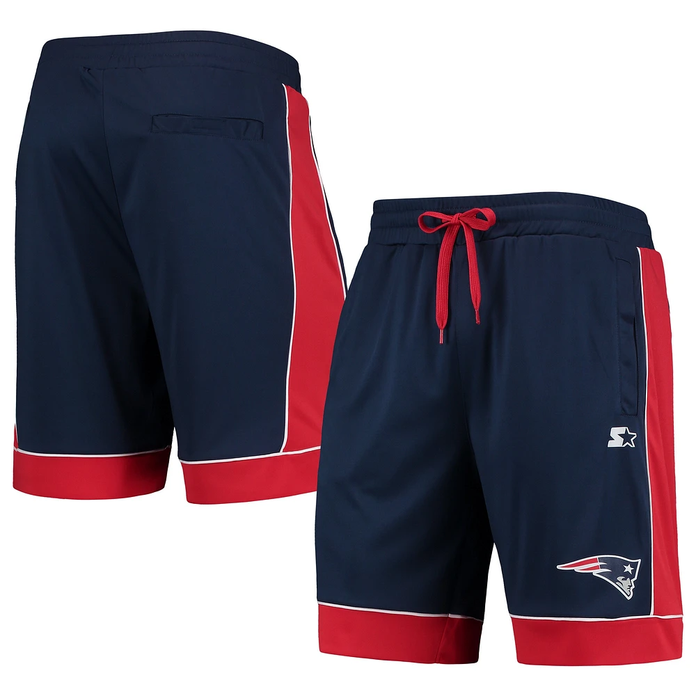 Short mode pour homme Starter bleu marine/rouge des Patriots de la Nouvelle-Angleterre