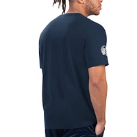 T-shirt graphique Starter pour hommes, bleu marine/rouge, New England Patriots Finish Line Extreme