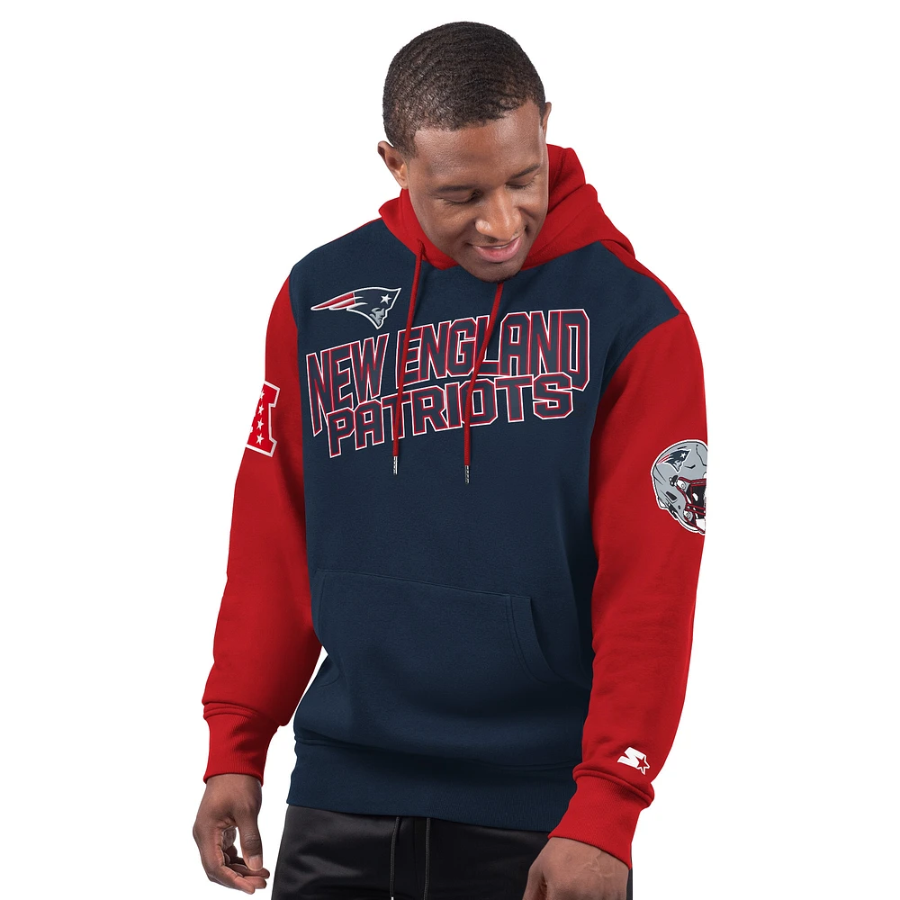 Sweat à capuche Extreme pour homme New England Patriots bleu marine Starter