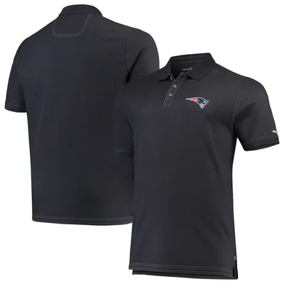 New England Patriots Tommy Bahama Big & Tall Sport Emfielder Polo - Charcoal