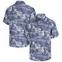 Chemise boutonnée Tommy Bahama Navy New England Patriots Coconut Point Isla Palmetta Camp pour homme