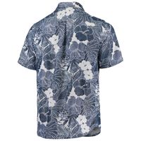 Men's Tommy Bahama Navy New England Patriots Coconut Point Playa Floral IslandZone Button-Up Shirt