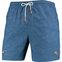 Men's Tommy Bahama Navy New England Patriots Naples Layered Leaves Swim Trunks