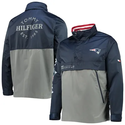 Lids New England Patriots Tommy Hilfiger Stanley Tie-Dye Pullover Hoodie -  Navy