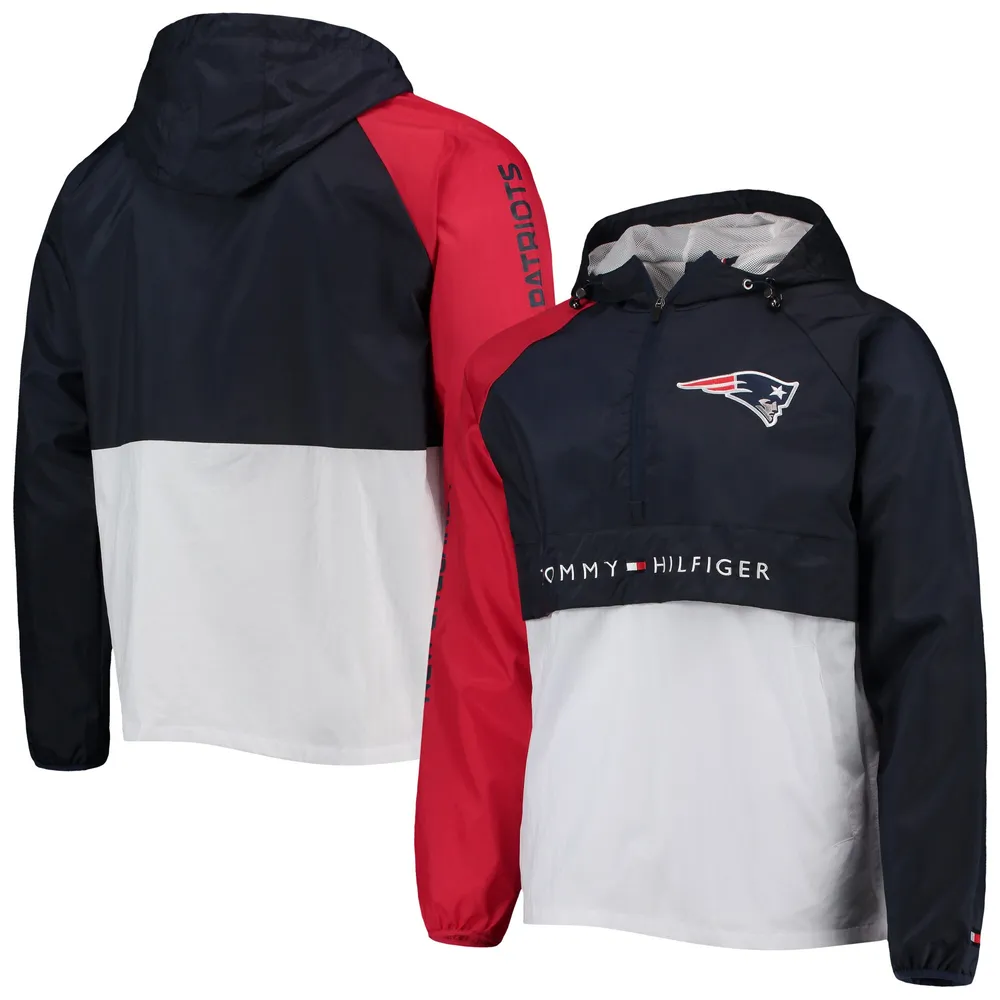 Men's Starter Royal New England Patriots Locker Room Throwback End Zone Pullover  Sweatshirt