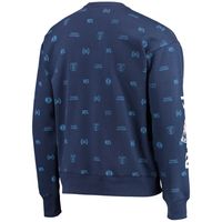 Men's Tommy Hilfiger Navy New England Patriots Reid Graphic - Pullover Sweatshirt