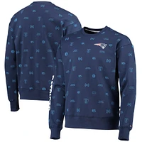Men's Tommy Hilfiger Navy New England Patriots Reid Graphic - Pullover Sweatshirt