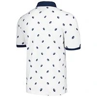 Polo Tommy Hilfiger blanc New England Patriots Bryce Pique pour hommes