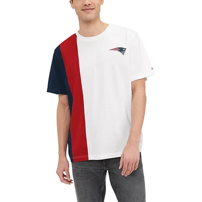 T-shirt Zack Tommy Hilfiger blanc pour hommes des New England Patriots