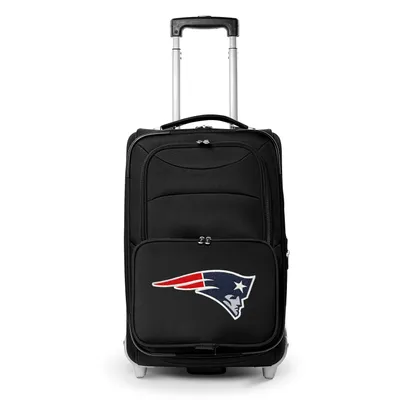 New England Patriots MOJO 21" Softside Rolling Carry-On Suitcase - Black
