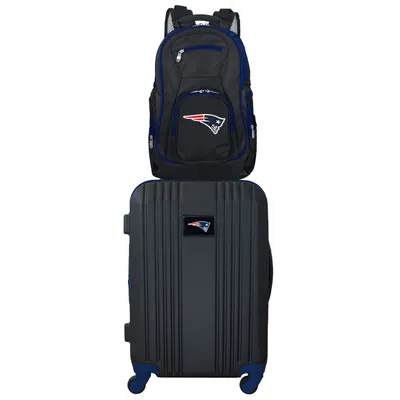 New England Patriots MOJO 2-Piece Backpack & Carry-On Luggage Set - Gray