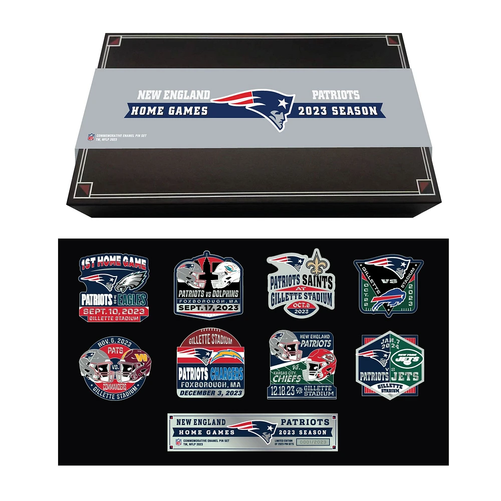 Ensemble de collection de pin MOJO New England Patriots 2023 Game Day