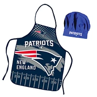 MOJO New England Patriots Apron & Chef's Hat BBQ Set