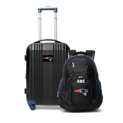 New England Patriots MOJO Personalized Premium 2-Piece Backpack & Carry-On Set