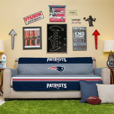 New England Patriots Sofa Protector - Navy