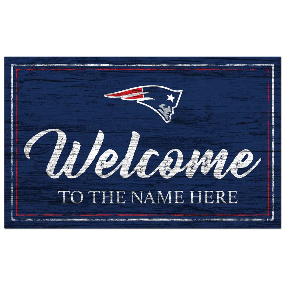 Lids New England Patriots 11 x 19 Personalized Team Color