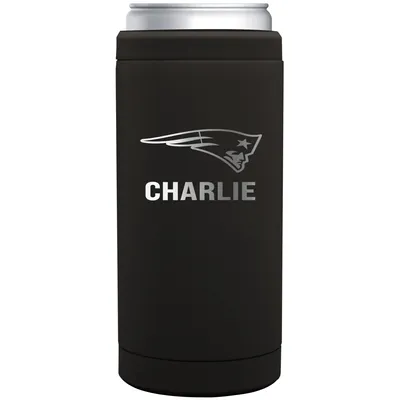 New England Patriots 12oz. Personalized Stainless Steel Slim Can Cooler