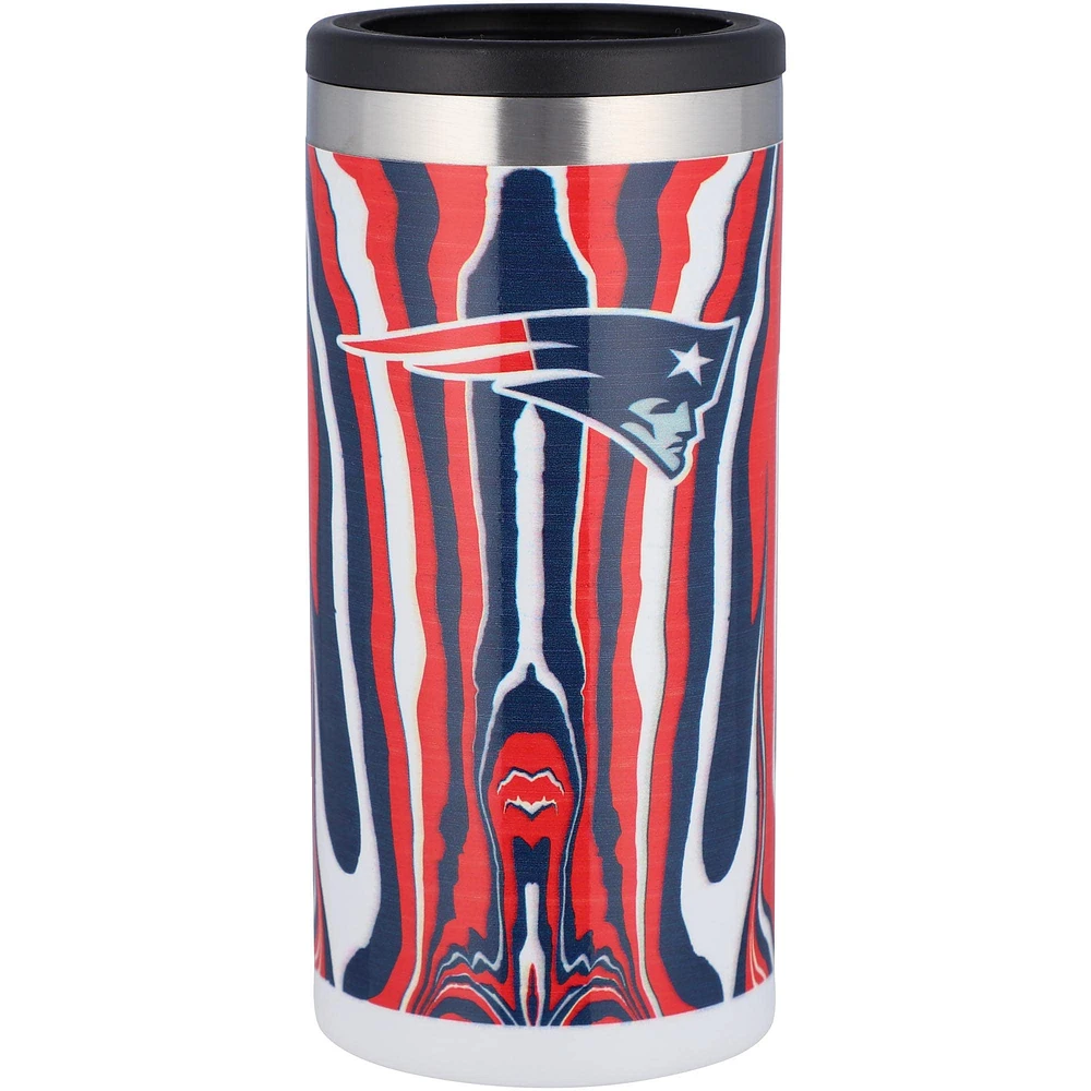 Patriots de la Nouvelle-Angleterre 12oz. Porte-canette mince tie-dye