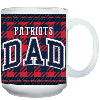 New England Patriots 15oz. Buffalo Plaid Father's Day Mug