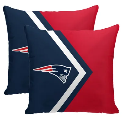 New England Patriots 16'' x 16'' Side Arrow Poly Span Decor Pillows 2-Pack