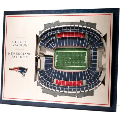 New England Patriots 17'' x 13'' 5-Layer StadiumViews 3D Wall Art