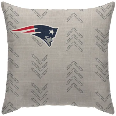 New England Patriots 18'' x 18'' Wordmark Decorative Throw Pillow