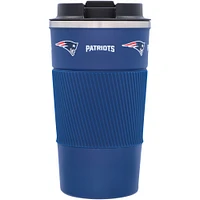 New England Patriots 18oz Coffee Tumbler with Silicone Grip