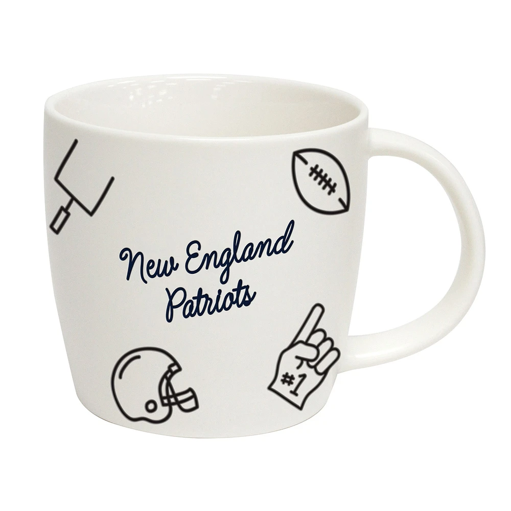 Patriots de la Nouvelle-Angleterre 18oz. Tasse de meneur de jeu