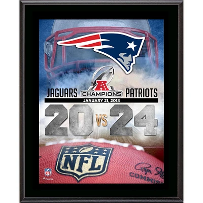 New England Patriots 2017 AFC Champions 10.5'' x 13'' Sublimated Plaque