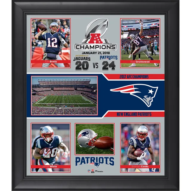 New England Patriots Super Bowl LIII Champions Black Framed Jersey Logo  Display Case