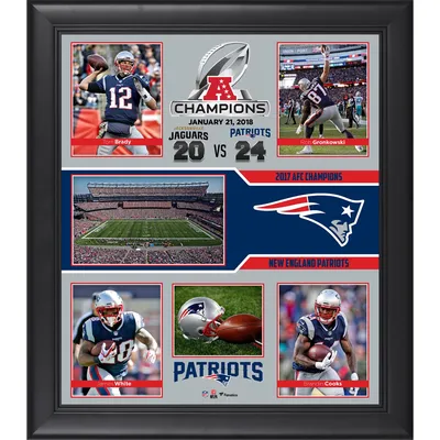 New England Patriots Fanatics Authentic AFC Champions Framed 15'' x 17'' Collage