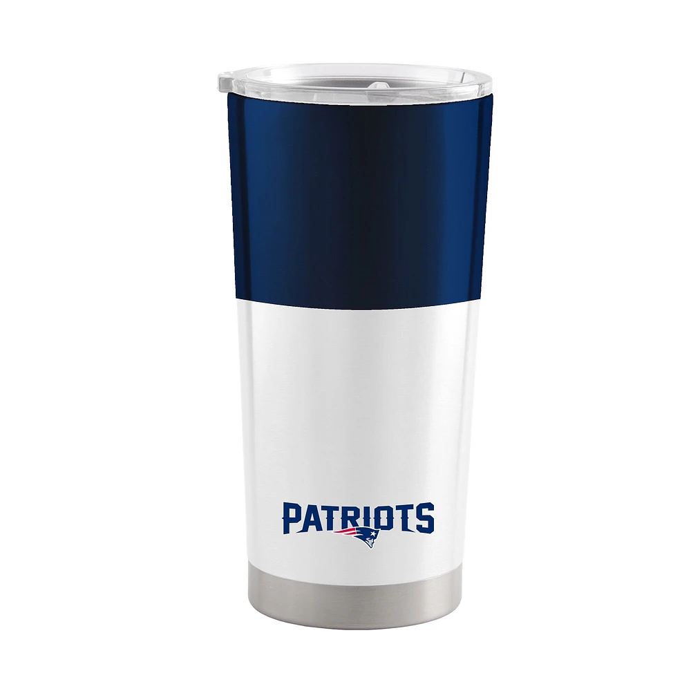 Patriots de la Nouvelle-Angleterre 20oz. Gobelet en acier inoxydable color block