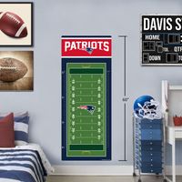 New England Patriots - 24'' x 60'' Field Repositionable Decal Growth Chart