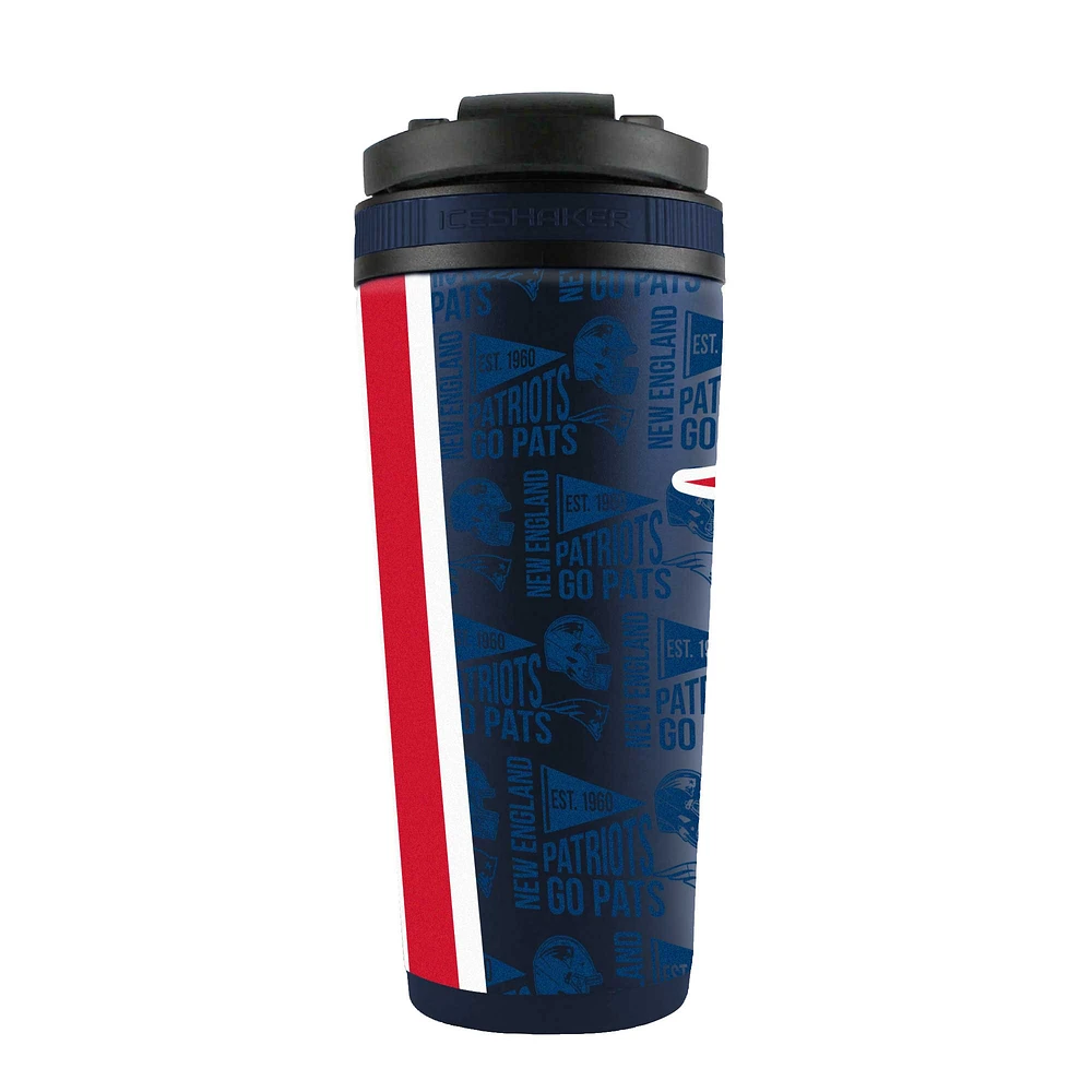 New England Patriots 26oz. 4D Stainless Steel Shaker Bottle