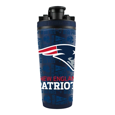 Bouteille shaker en acier inoxydable 4D de 26 oz des Patriots de la Nouvelle-Angleterre