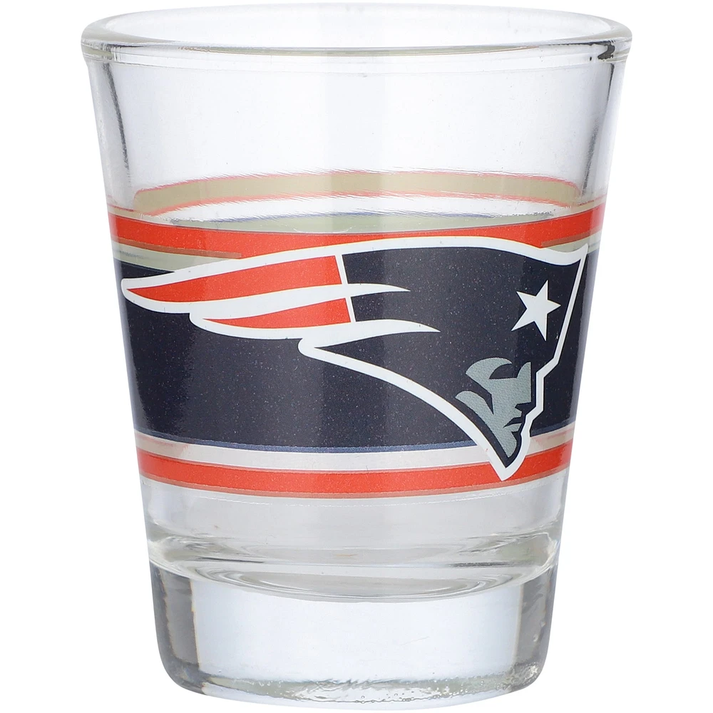 Patriots de la Nouvelle-Angleterre 2oz. Verre à shot à rayures