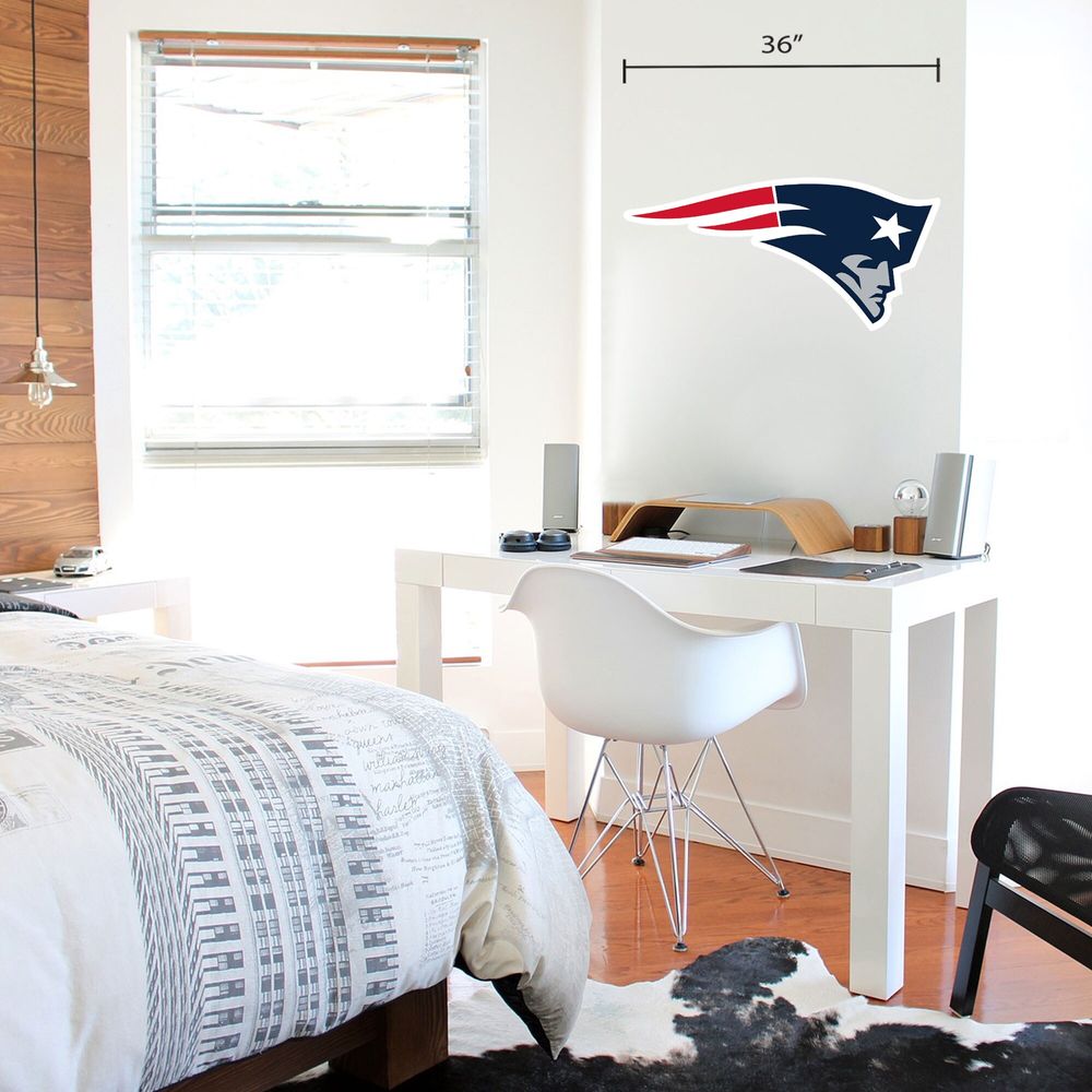 New England Patriots 36'' x 36'' Team Logo Repositionable Wall - Decal